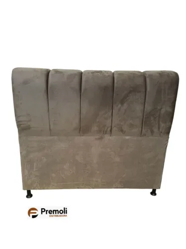 Cabeceira Esmeralda Casal 140x135x20 Cor Marrom Claro Pode haver variação de cor