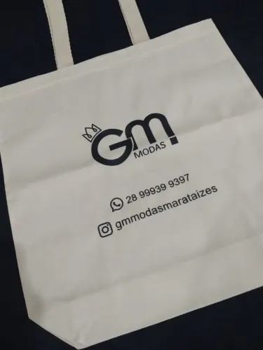 Ecobag 100% Algodão 40cm X 35cm X 10cm