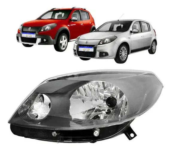 Farol Renault Sandero Stepway 2012 2013 2014 Le Esquerdo/motorista