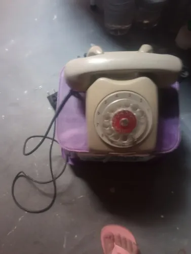 Telefone fixo antigo funcionando tudo