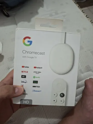 Chromecast With Google TV com controle canais em alta definição