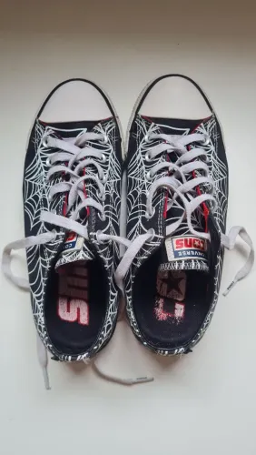 Tênis Converse Chuck Taylor All Star Pro Model Skate Roll Up Collab Spider/ Teia de aranha