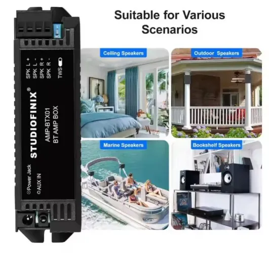 Amplificador de som marine Bluetooth