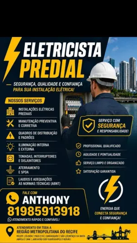 Eletricista predial qualificado!