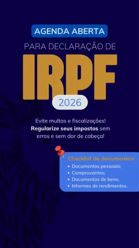 IMPOSTO DE RENDA - IRPF - DECLARAÇÃO DE RENDA