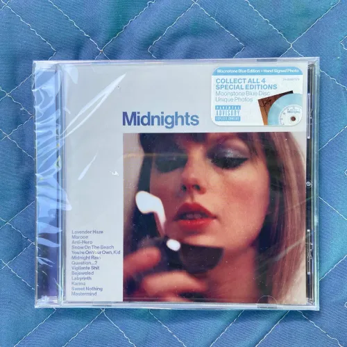 cd midnights autógrafado-taylor swift