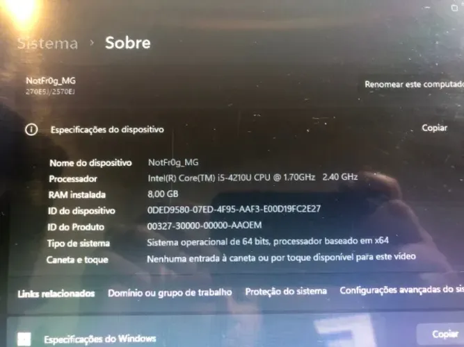 Notebook I5 - Samsung