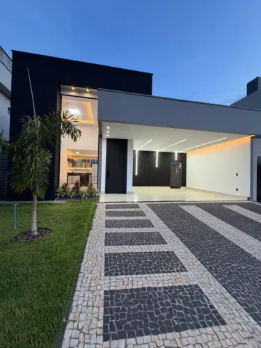 Casa em Condomínio para Venda em Senador Canedo, Jardins Bolonha, 3 dormitórios, 3 suítes,