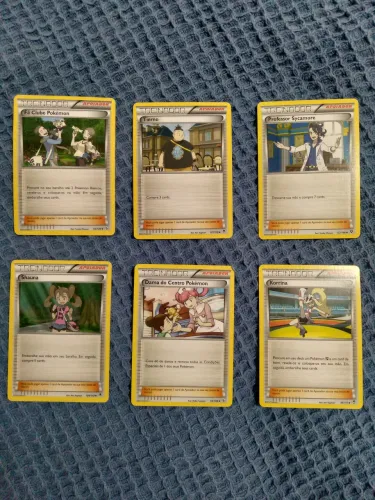 Cartas Pokémon treinador (apoiador) 6 unidades - 2014