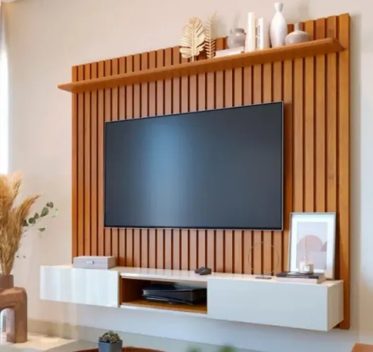 Home Imcal Painel de TV Loft Ripado 2.2M
