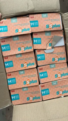 Luvas de látex