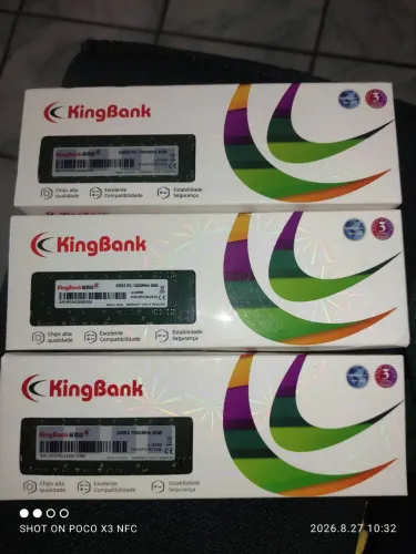 MEMÓRIA DDR3 8GB NOVAS