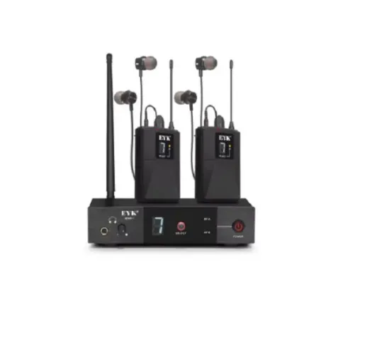 Retorno De Palco Sem Fio Eyk Iem-81 2 Receptores
