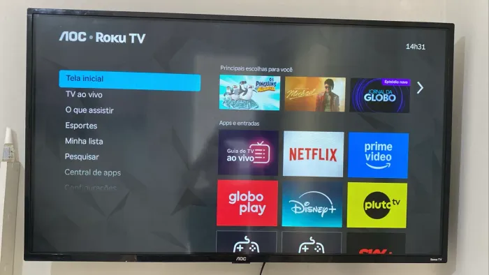 Tv smart 43 polegadas fullhd Roku