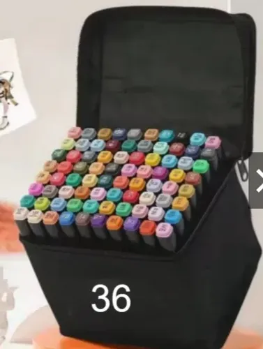 Hidrocor 36 cores ponta dupla 