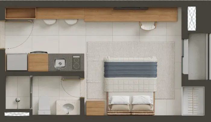 Decô Ricardo Paranhos - Studio de 26m2 - Ágio de Oportunidade (Marista)