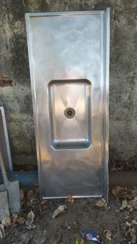 ?Pia / Tampo de Inox 1,50 m x 60 cm com Cuba Centra