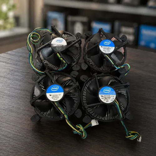 Kit com 4 Coolers Intel Originais para Processadores Intel