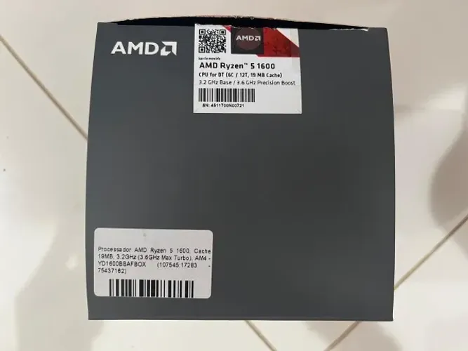 Processador AMD Ryzen 5 1600 - 6c/12t (Sem cooler)