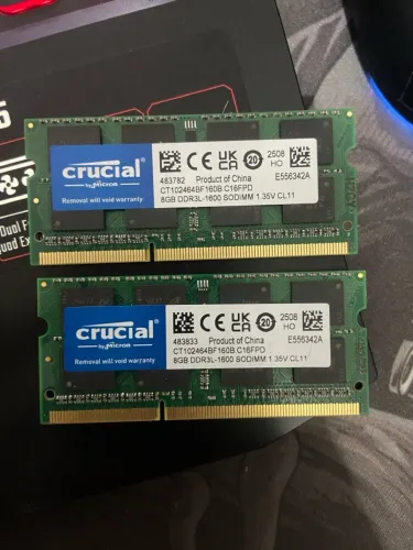 2 Memória Ram 8GB DDR3L 1600Mhz