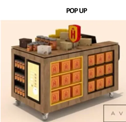 Carrinho Gourmet Expositor