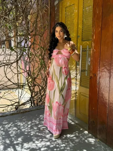 Vestido feminino em crepe seda modelo 3 veste 36 ao 42