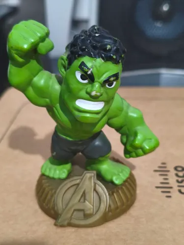 Boneco Hulk Vingadores - Coleção Lacta Marvel (2019) - Raro