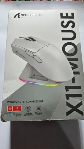 Mouse Attack Shark X11 Black com Dock