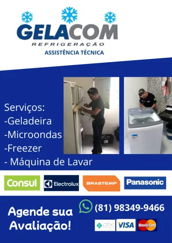 Refrigeração Geladeira Máquina de lavar Freezer Microondas Consertos