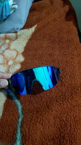 Óculos Esportivo de Corrida com Lente Espelhada Azul - Ciclismo e Esportes
