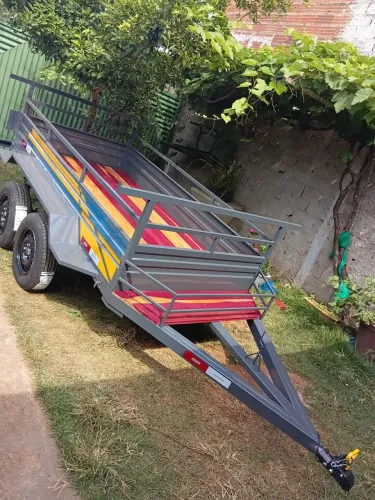 Carretinha dois eixos a pronta entrega 