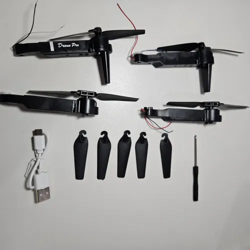Kit 4 motores com hélices e braços para drone E88 e E99 pro novo