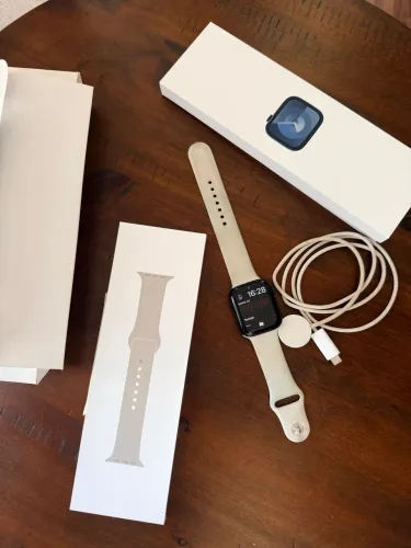 Apple Watch Series 9 45mm GPS | Completo + 2 Pulseiras + Caixa Original