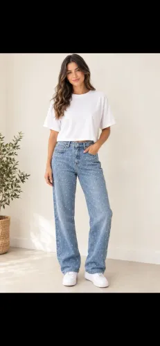 Calça jeans feminina da Zara tamanho 22 importado