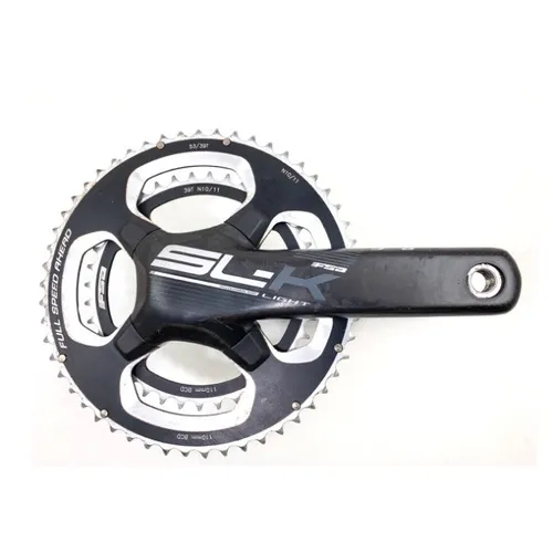 Pedivela Speed Fsa SLK Carbono 53-39 Com Medidor De Potência Stages 172.5mm - Usado 9000
