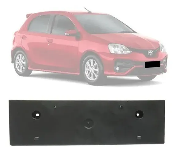 Suporte Placa Dianteira Toyota Etios Hatch Sedan 2018 A 2020