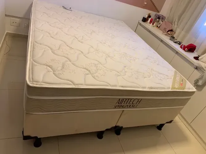 Cama box Queen Ortobom novo 