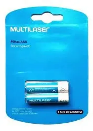 Pilha Recarregavel  AAA 2500mah C/2  Unidades