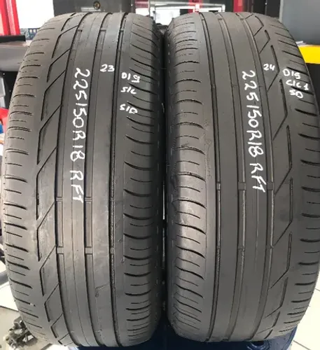 Kit 02 Pneus 225/50r18 Bridgestone Turanza T001 95W Run Flat (usados) *23/24
