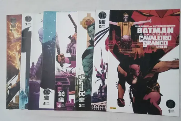 Combo 8 volumes Batman A maldição do cavaleiro branco(Ver Descrição)