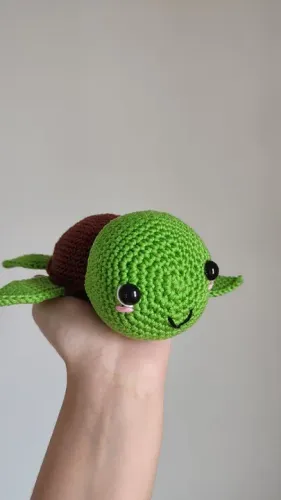 Tartaruga de crochê amigurumi