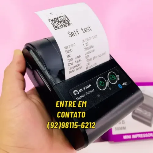 Impressora Térmica Usb Bluetooth Fácil Instalação-Entregamos 9h ás 23h