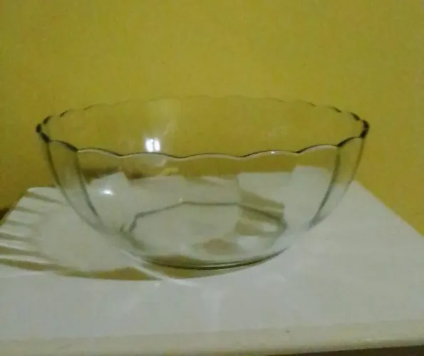 Tigela Saladeira grande redonda Bowl 25.5x25.5x9.5cm 