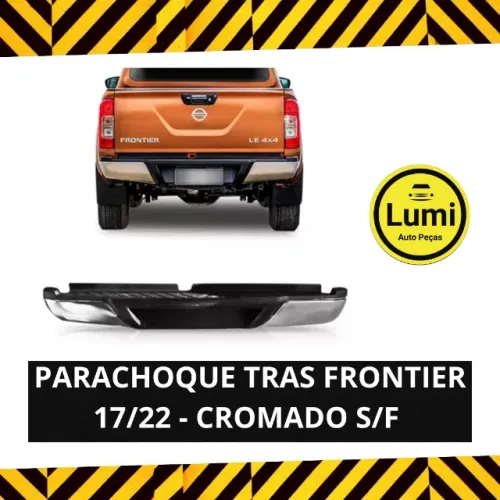 Parachoque Traseiro Frontier 17/22 Cromado - NOVO!!