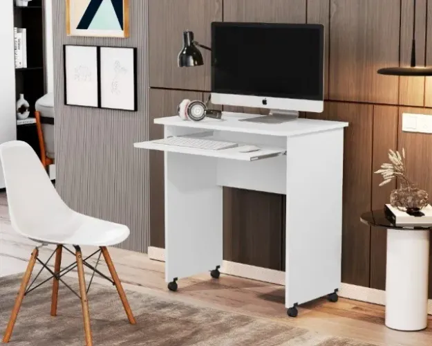 Mesa / Escrivaninha NE com Rodízios! Frete + Montagem Grátis