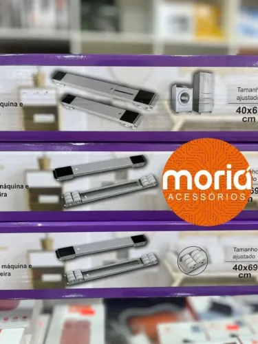 Suporte De Rodinhas Geladeira Fogão Maquina Lavar Freezer