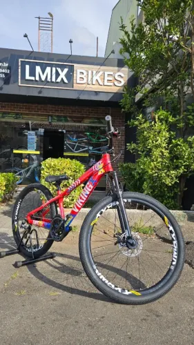 Bike Aro 26 Viking Tuff 25 Freios Disco Marchas 10 Vezes Sem Juros Lançamento