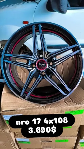 Jogo de rodas aro 17 4x108 ford Peugeot Citroen em 10 x sem juros 
