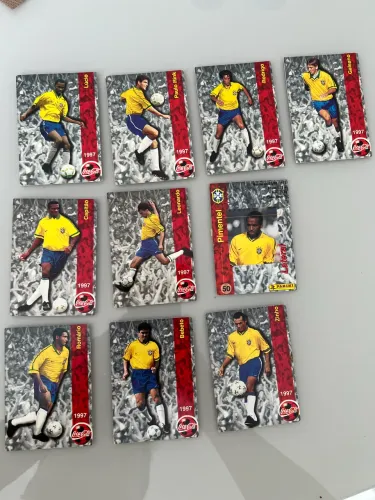 Lote Futcards Coca-Cola 1997 Copa 1998