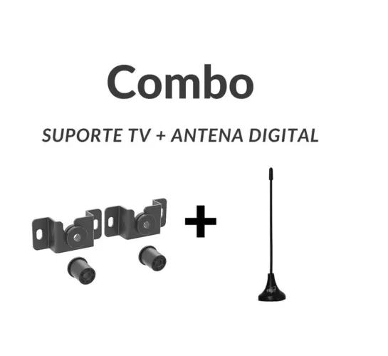 Combo Suporte TV + Antena Digital - Qualidade e Praticidade!